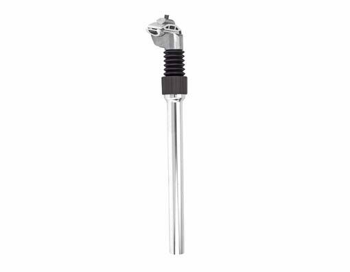 ALLOY SUSPENSION MICRO ADJUST SEATPOST 25.4 OUTER DIAMITER X 350MM LONG SILVER.