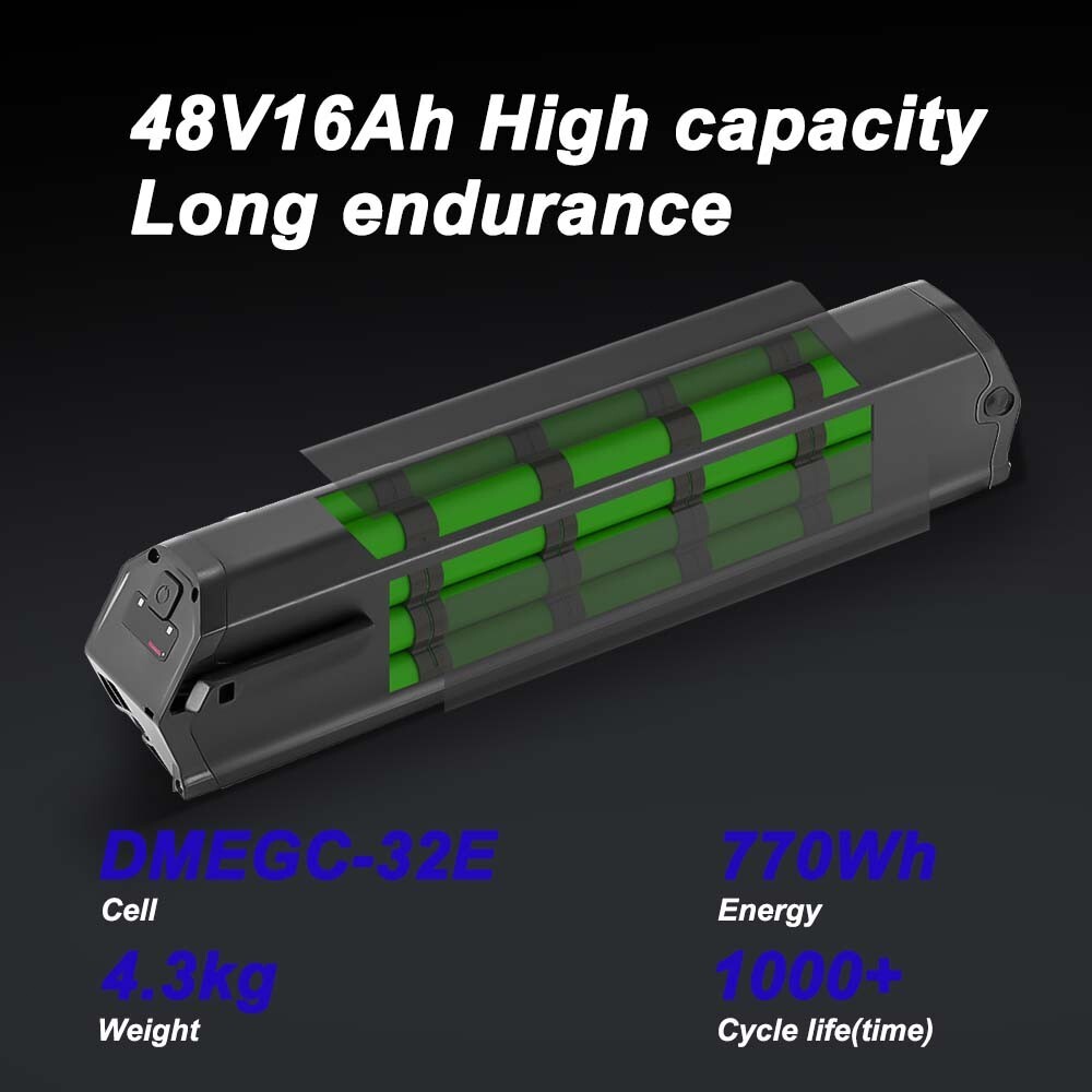 Aventon Pace 500 Battery 48V 16Ah Ebike Battery replacement 460mm Length