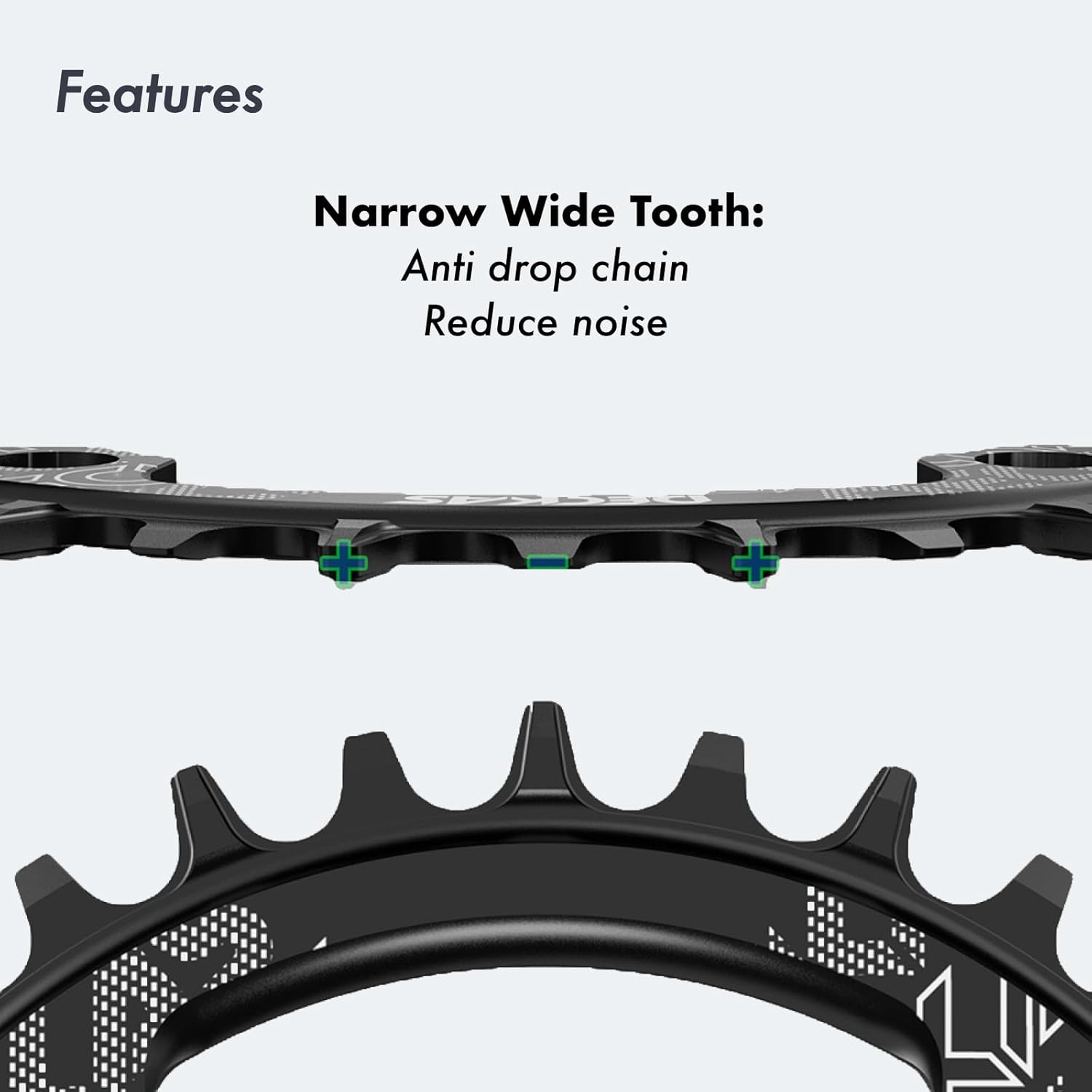 DJC Bike Chainring 130BCD 40T to 58T Round Chainwheel Narrow Wide Tooth Lightwei