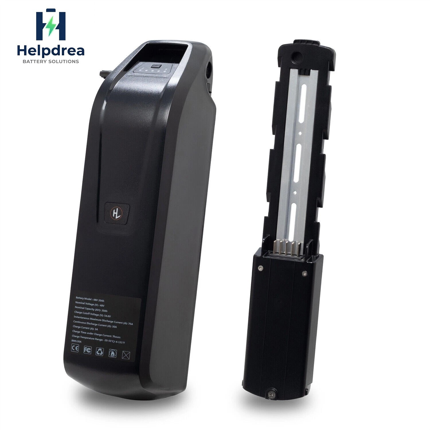 48V 20Ah 5pin Ebike Battery Lithium Li-ion Battery 48V 40A BMS for 1800W Motor