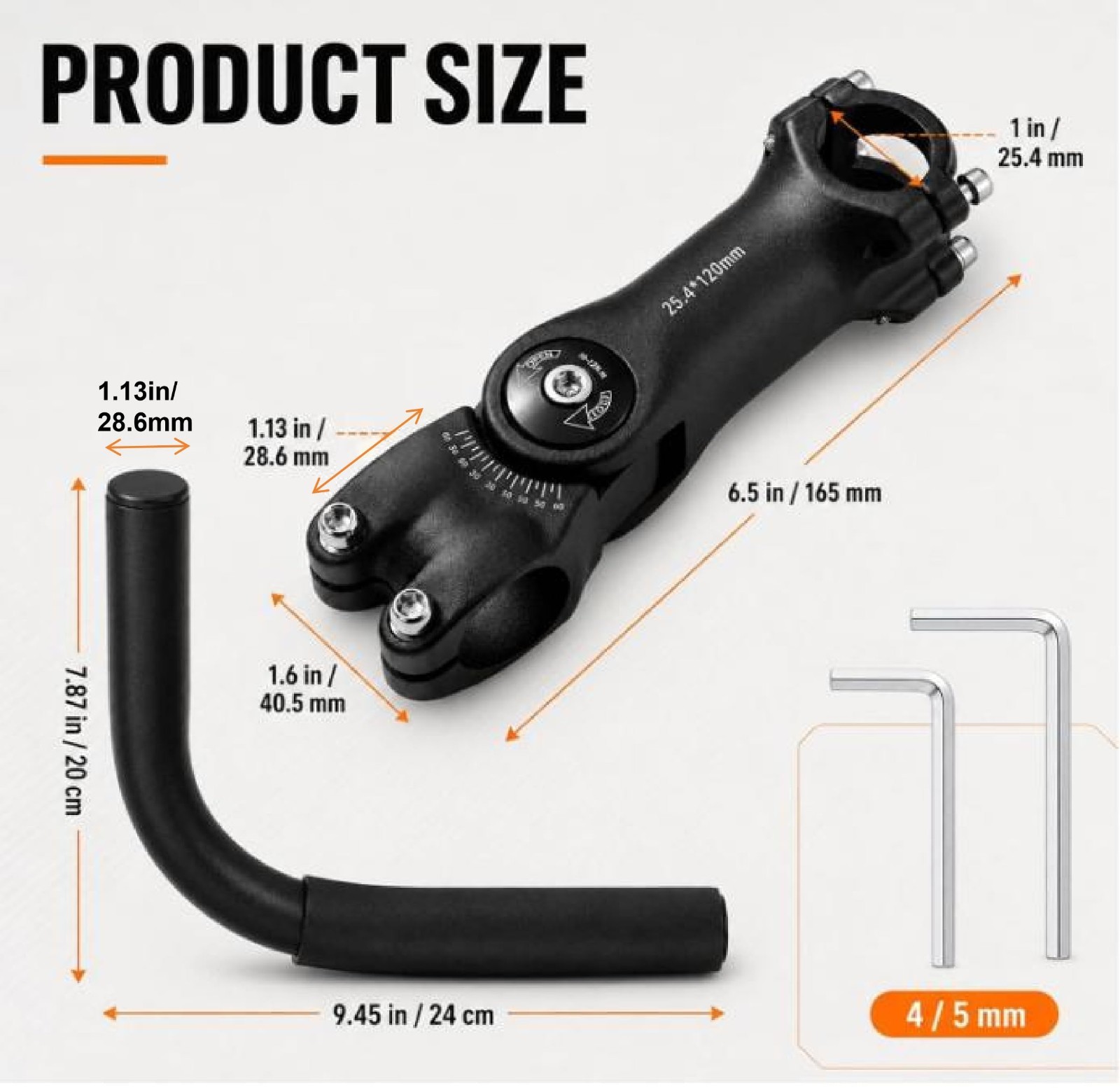Adjustable Handlebar Extender for Indoor Exercise Bikes – Comfortable Grip & Pho