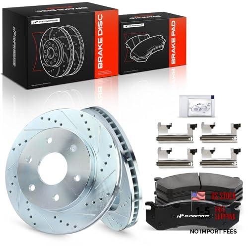 12.00 inch (304.70mm) Disc Brake Rotors + Ceramic Front Drilled and Slotted