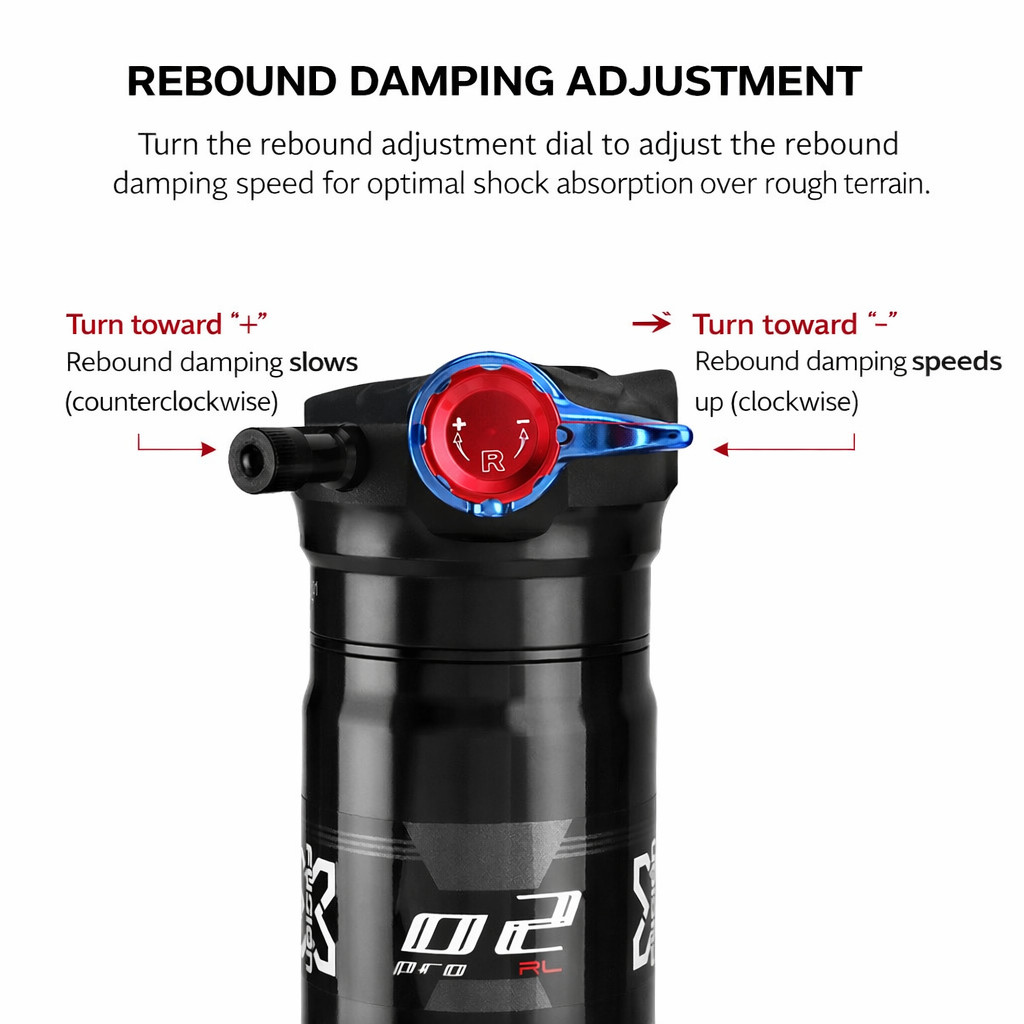 X-Fusion O2 Pro RL Rear Shock Suspension Lockout Trail Downhill