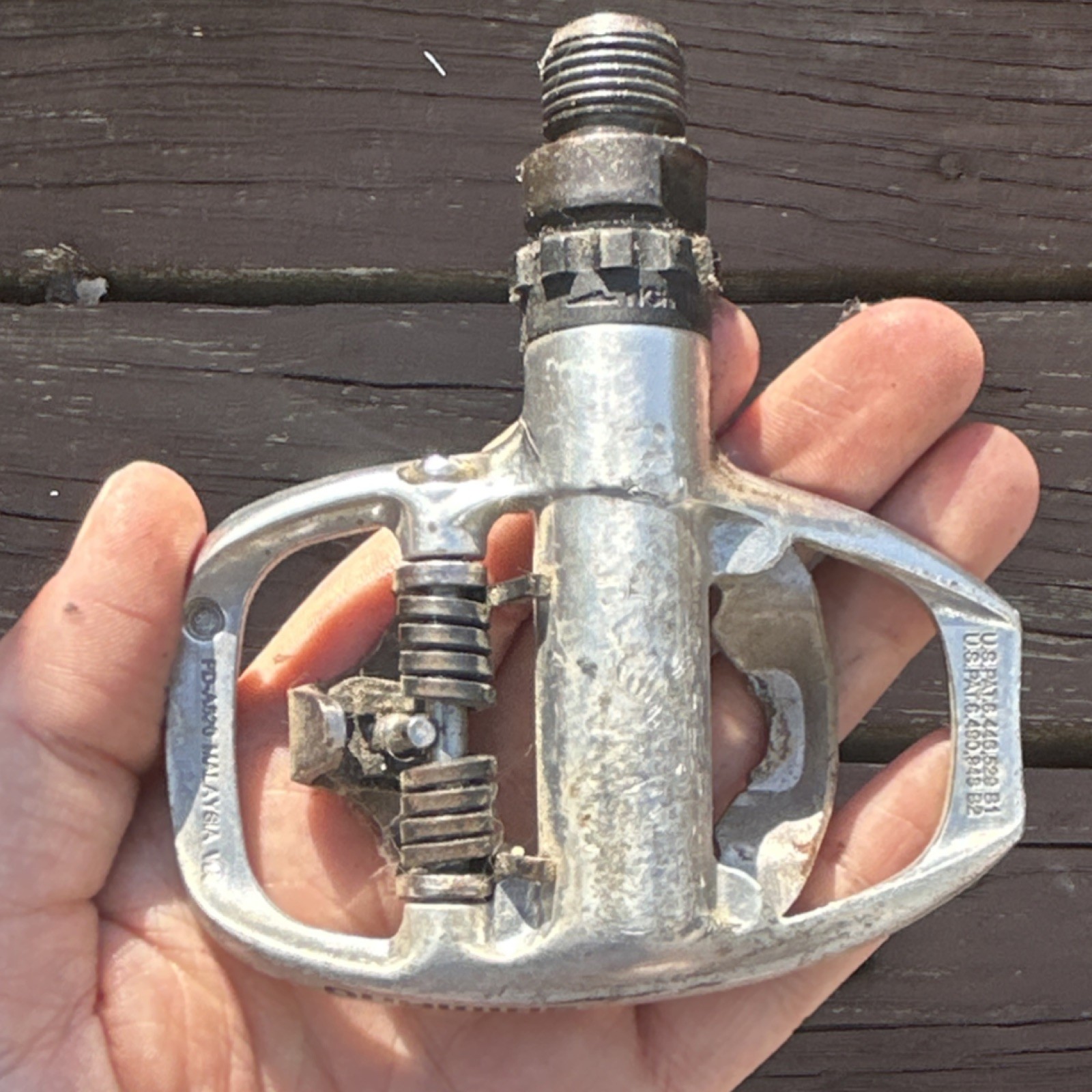 Shimano PD-A520 Clipless Road Pedals Aluminum 9/16in Silver