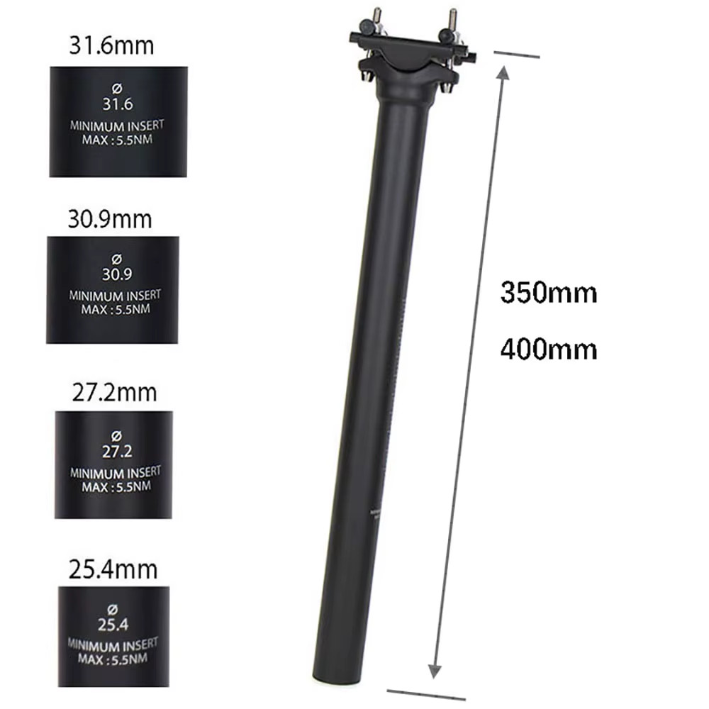 Carbon Seat Post 25.4/27.2/30.9/31.6 Mtb/Road Bike Seatpost Ultralight 130G 62C