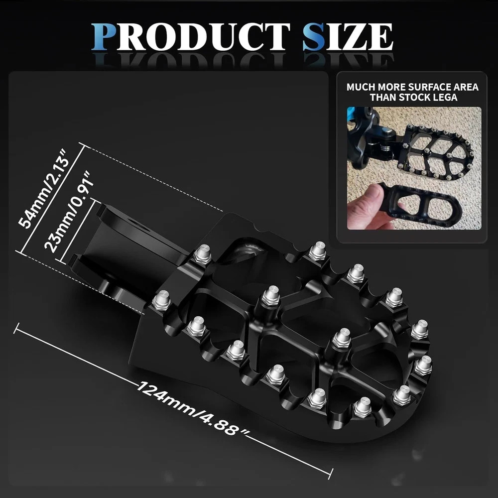 Electric Dirt Bike Wider Foot Pegs Footpegs Surron Sur Ron LBX Eride Pro SS 2.0