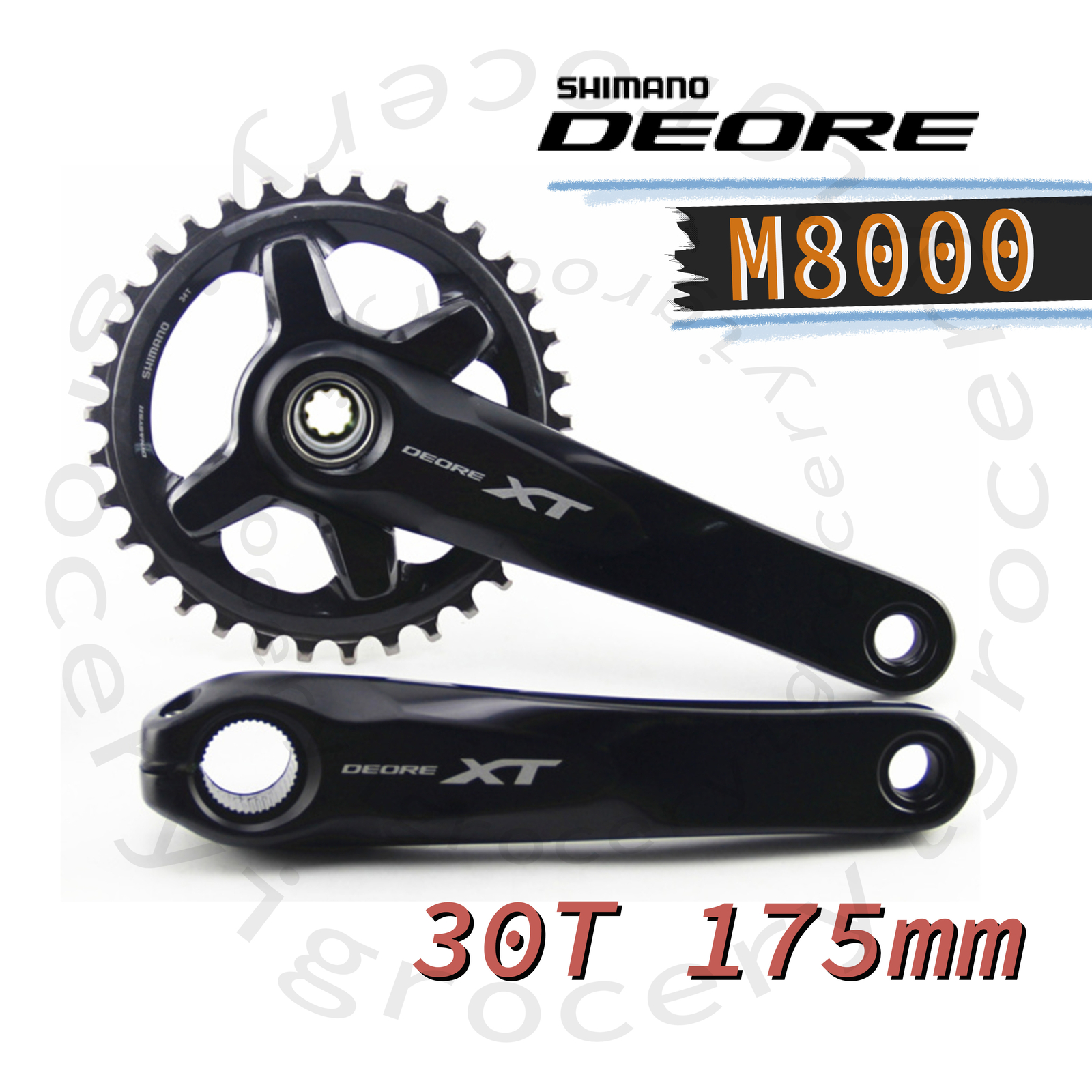 Shimano Deore XT FC-M8000-1 30T 175mm Crankset Without BB Mountain Bike
