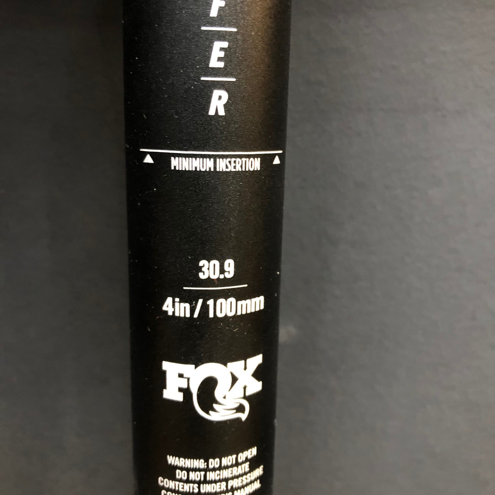 NEW Fox Factory Transfer Hydraulic Infinite Adjust Dropper Seatpost 30.9 100mm