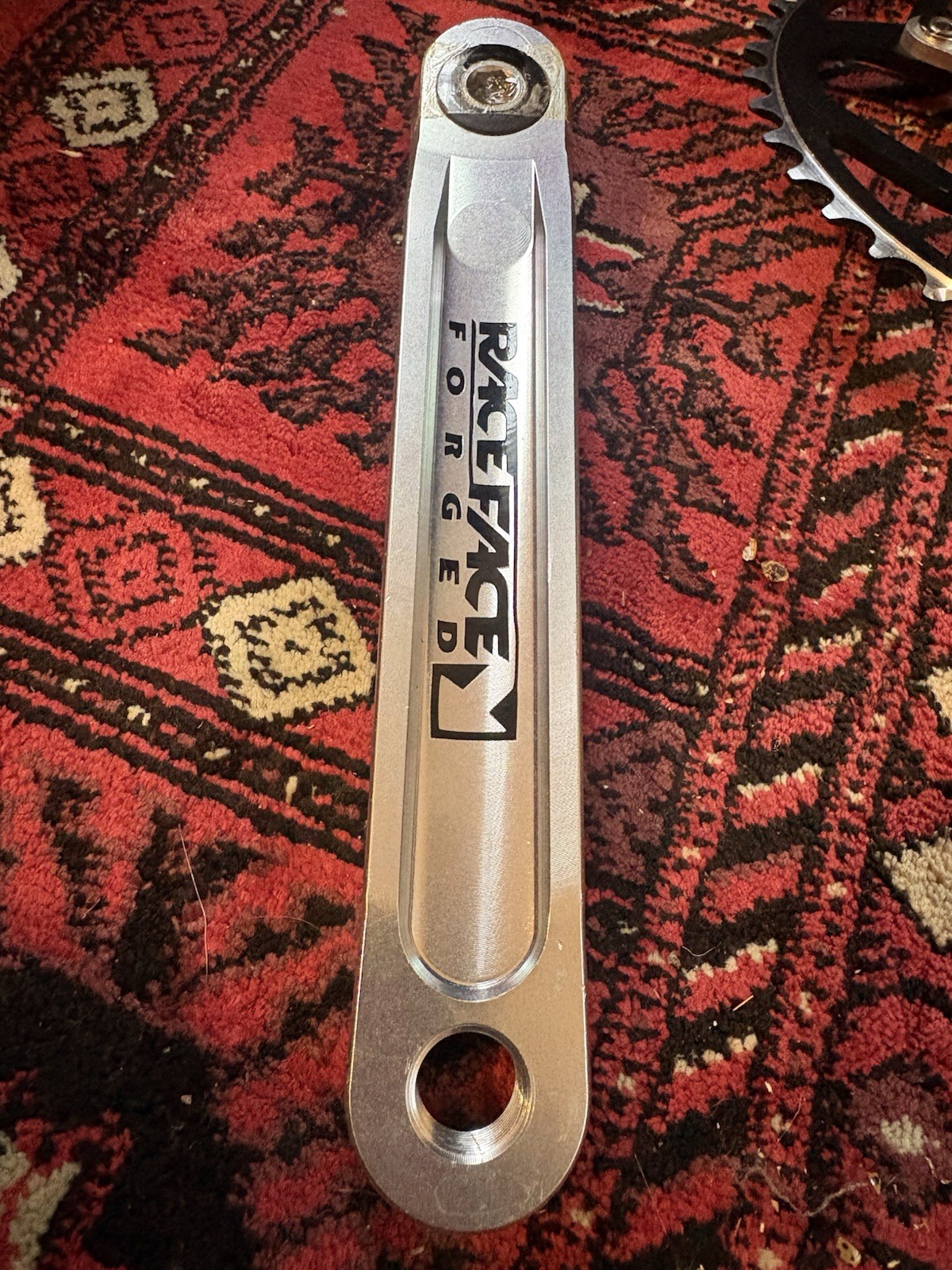 Race Face Forged Silver/Black 170mm Square Taper 46T