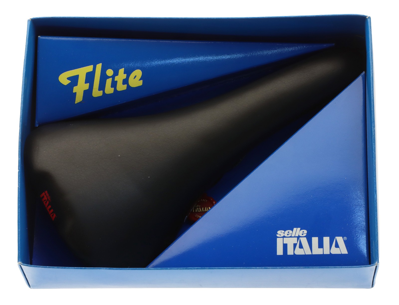 Selle Italia Flite Saddle Carbon Fiber Rails Black Leather 1995 NIB NOS NEW