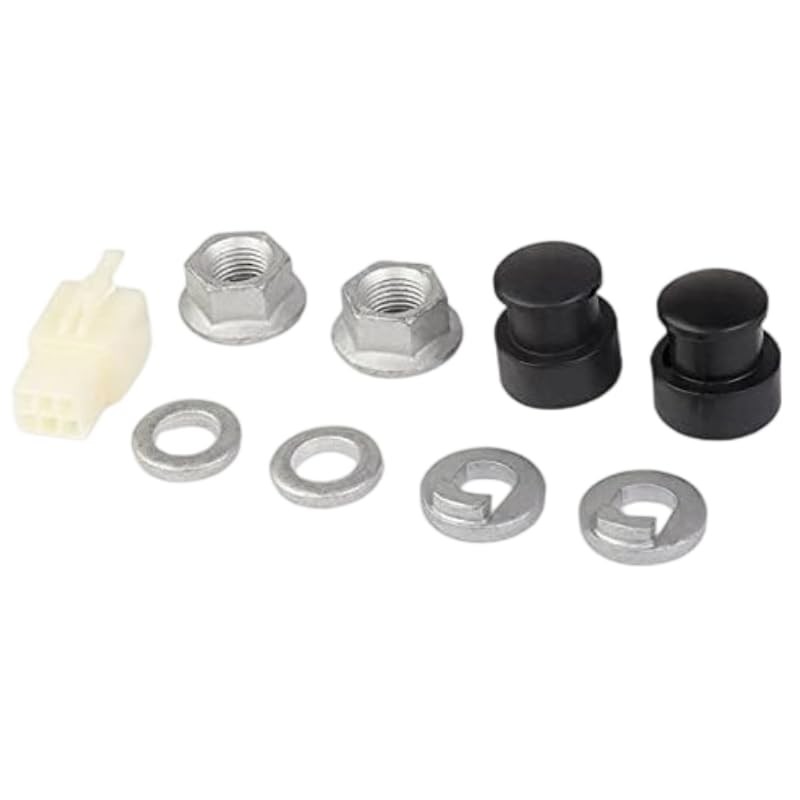 EBike Hub Motor Axle Kit, 12mm Shaft, Front Lock Nut with Washer and Cover, E…