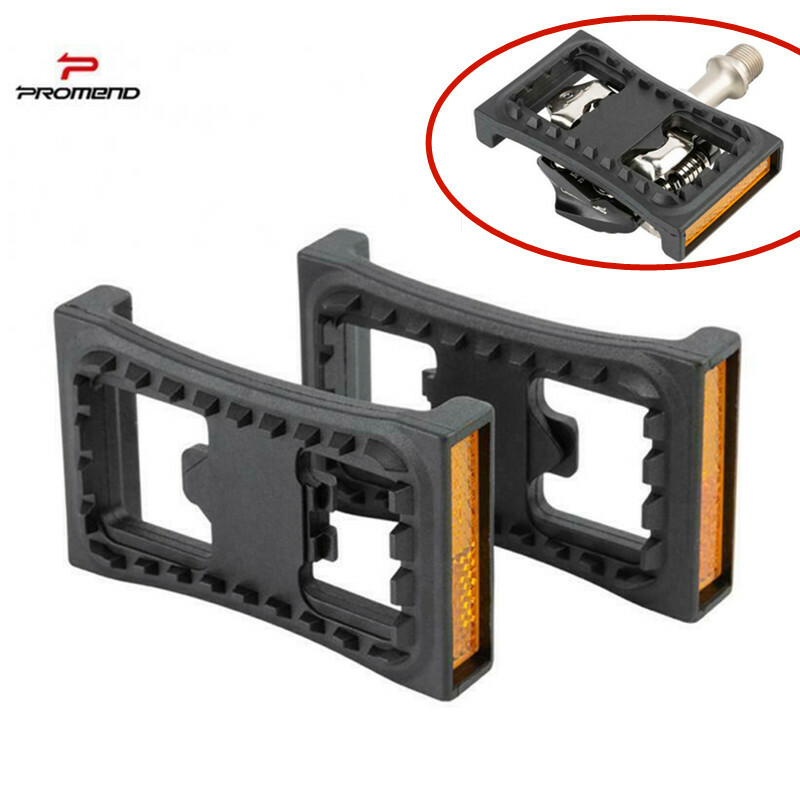 Promend 2pcs MTB Mountain Bike Clipless Platform Adapter Convert for Shimano SPD