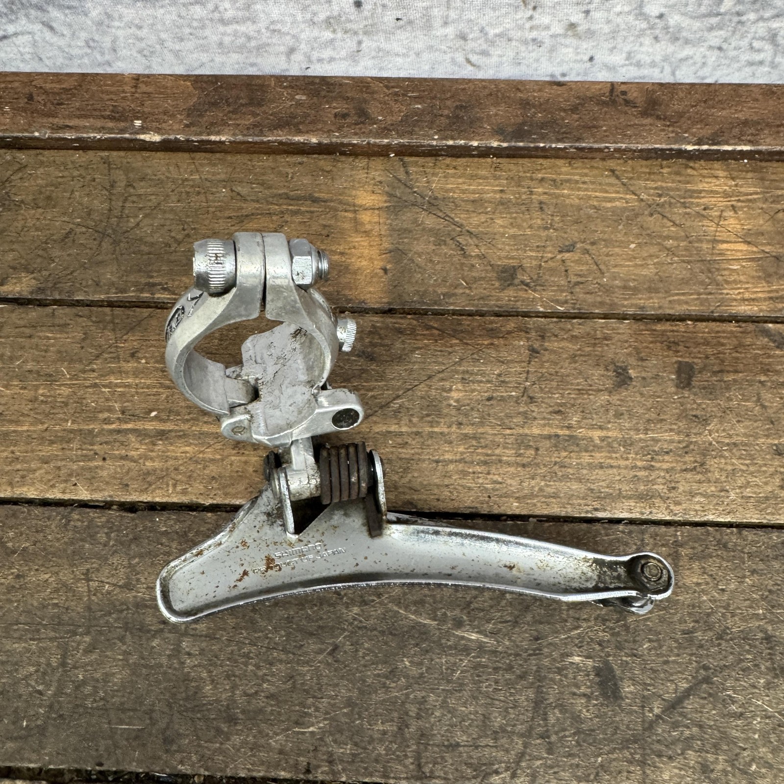 Vintage Shimano 600 Arabesque Front Derailleur 28.6 Clamp Bottom Pull Road