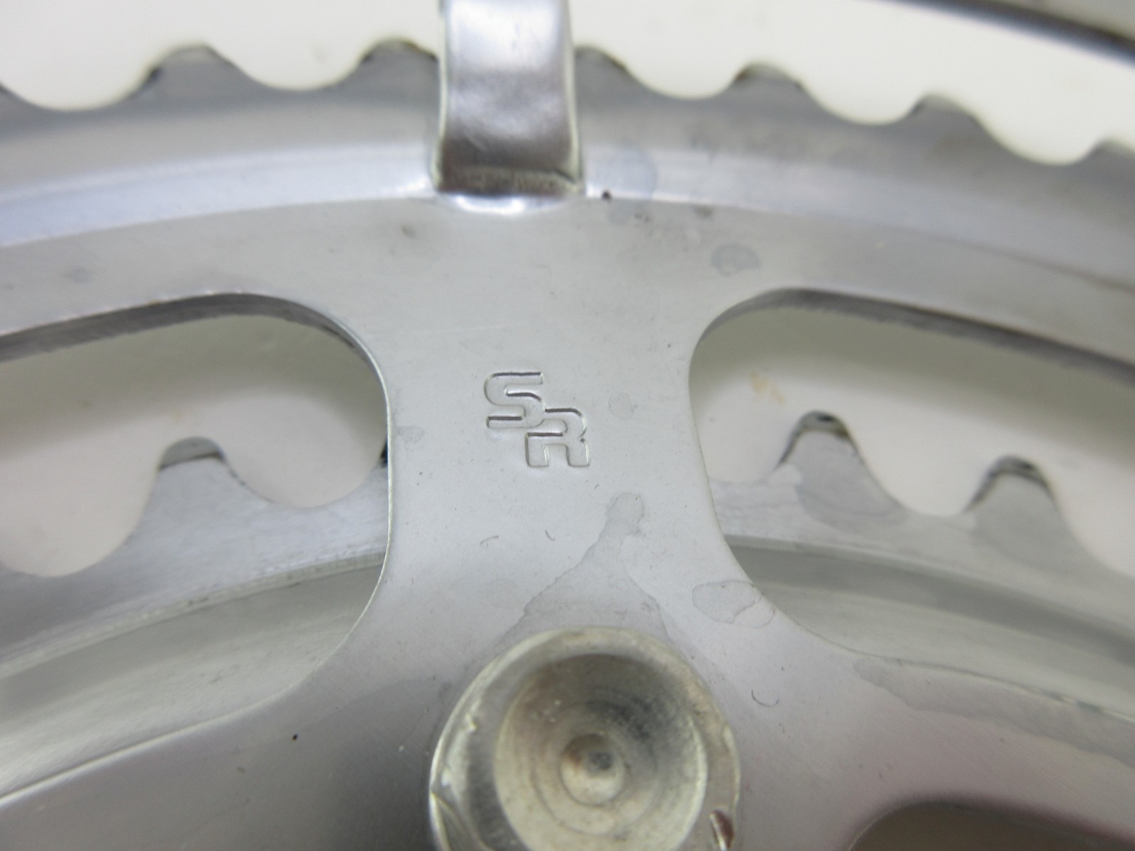 SR Suntour Custom Vintage Bicycle Crankset 170mm 40/52T Double Chainring Silver