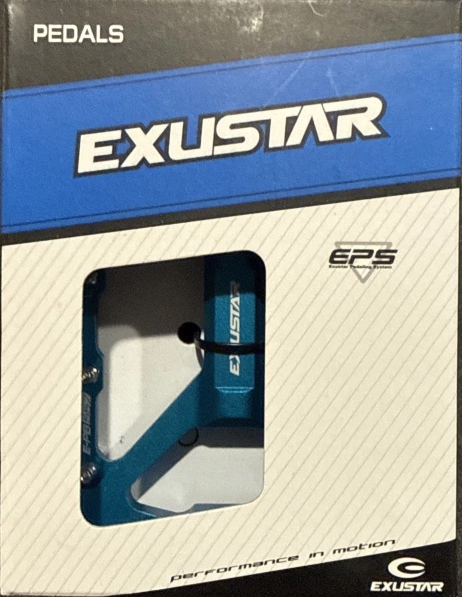Exustar Pedals EPB557BL Turquoise Blue Aluminum 14oz/pr NIB NICE!