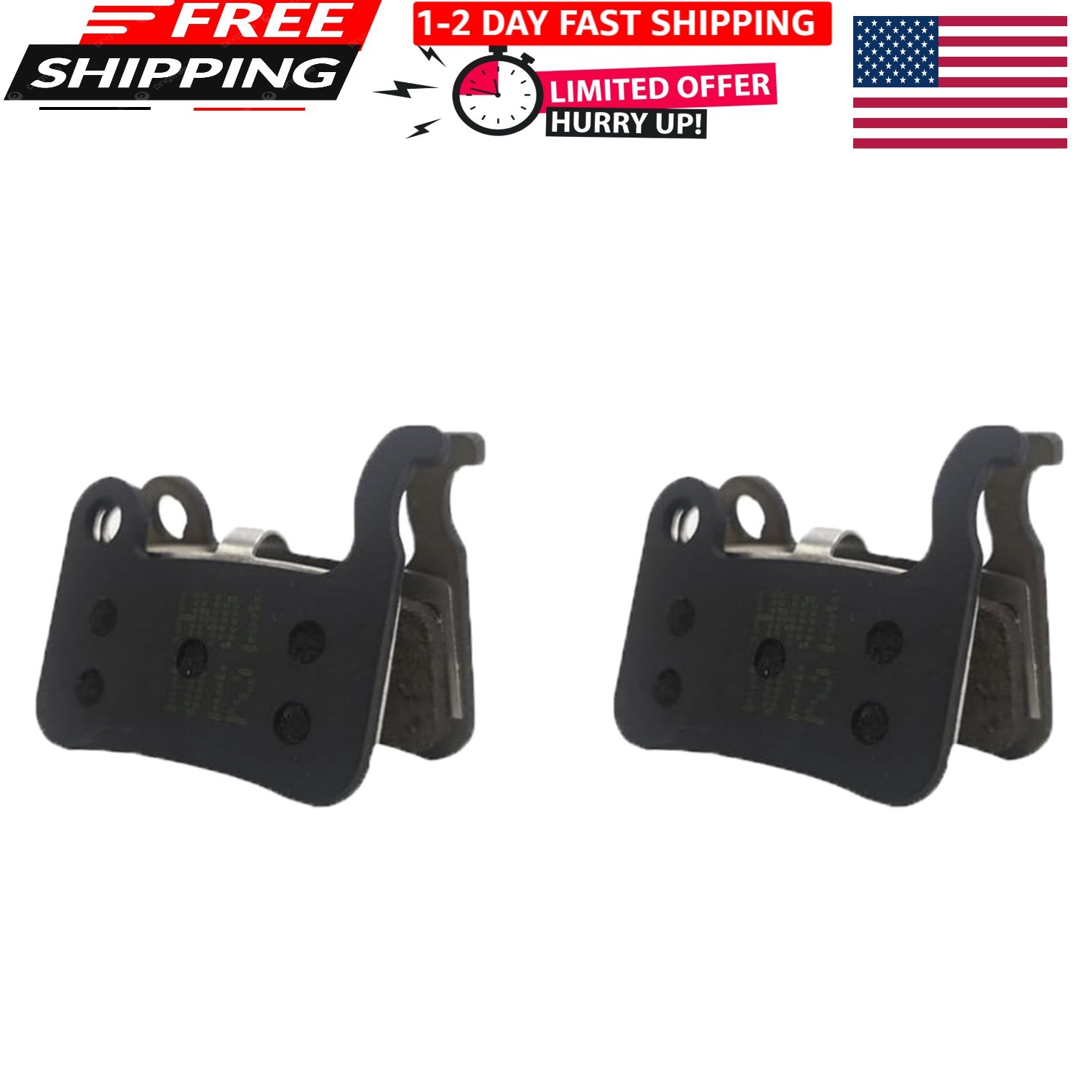 Zoom Semi-Metallic Disc Brake Pads for Zoom HB-775E/HB-875E/HB-100 | Fits Shi…