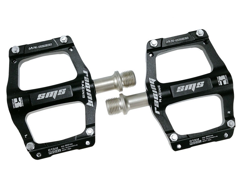 CNC Aluminum Road MTB Folding Bike Bicycle Pedal Flat Pedals 3 Bearings Small