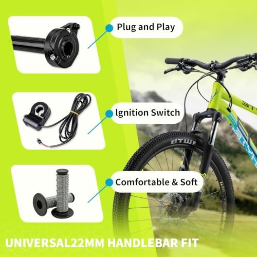 Full Twist Throttle with Key Ignition, Compatible with Ridstar Q20 Electric