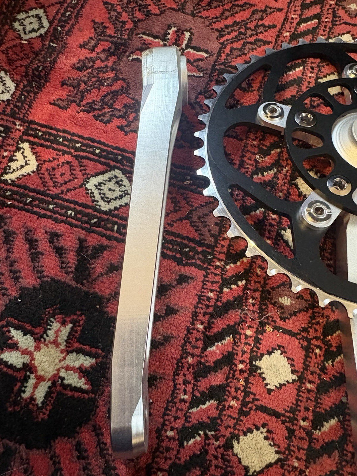 Race Face Forged Silver/Black 170mm Square Taper 46T