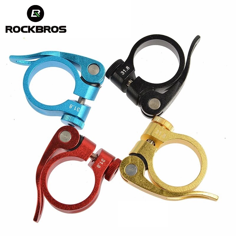 ROCKBROS Bicycle Seatpost Clamp 31.8mm/34.9mm For 27.2/30.8/31.6mm Seat Pipe US
