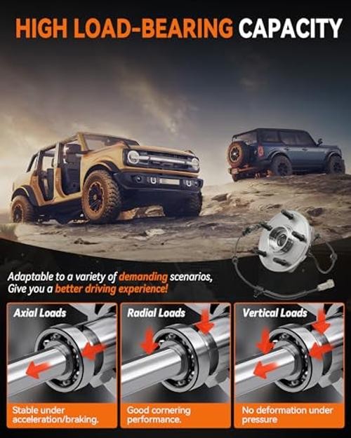 2Pcs Front Wheel Bearing Hub Assembly Compatible with for 513234 Wheel bearing