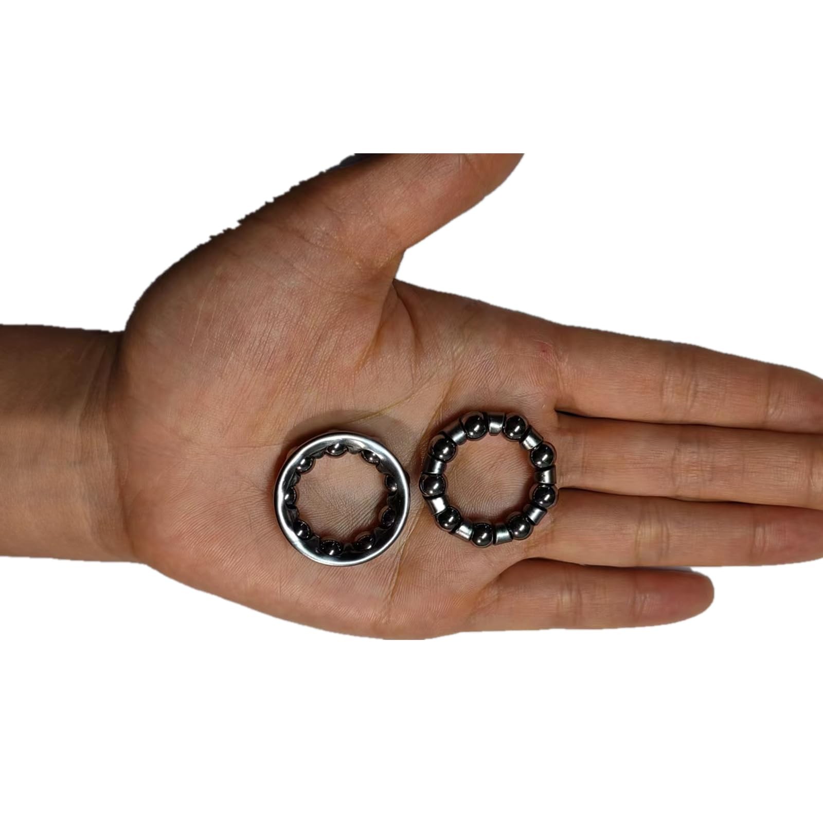 Jaceyon Bike Ball Crank Bearing Retainer 1/4″ For Crank, Silver