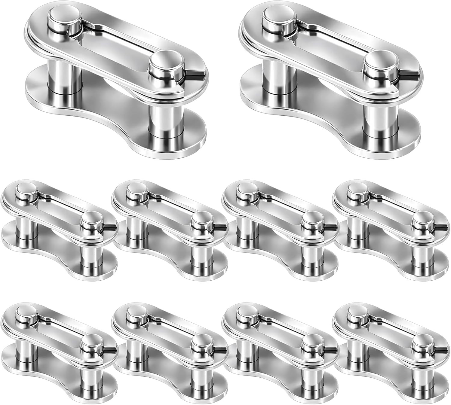 10 Pairs Bike Chain Master Link for Bicycle Missing Link, Single Speed Chain Con