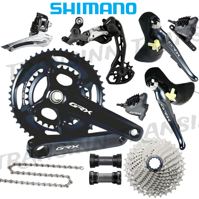 Shimano GRX RX810 Mechanical Groupset 2x11speed New w/RX810 48/31T Crank 8PCS