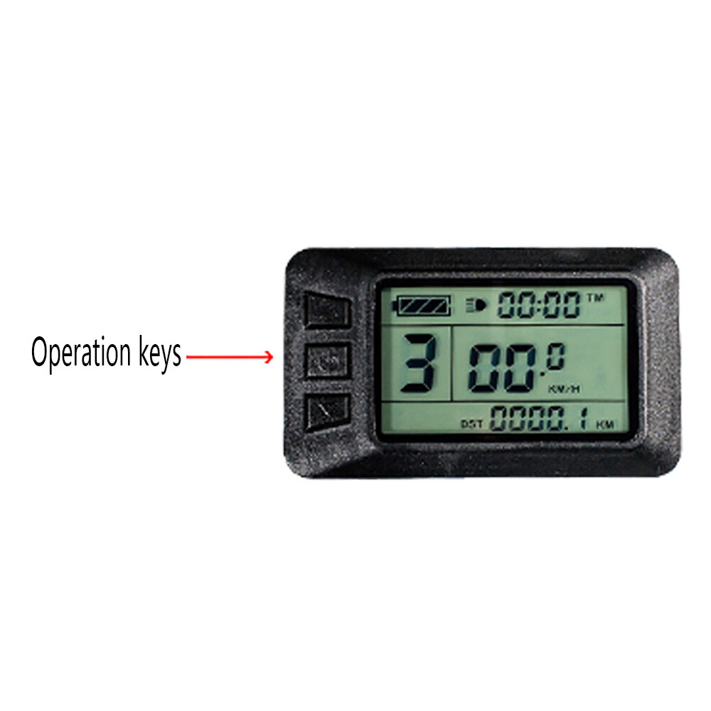 LCD Speedometer Display Electric Bike E-bike For Kunteng (KT) 24/36/48V KT-LCD7U