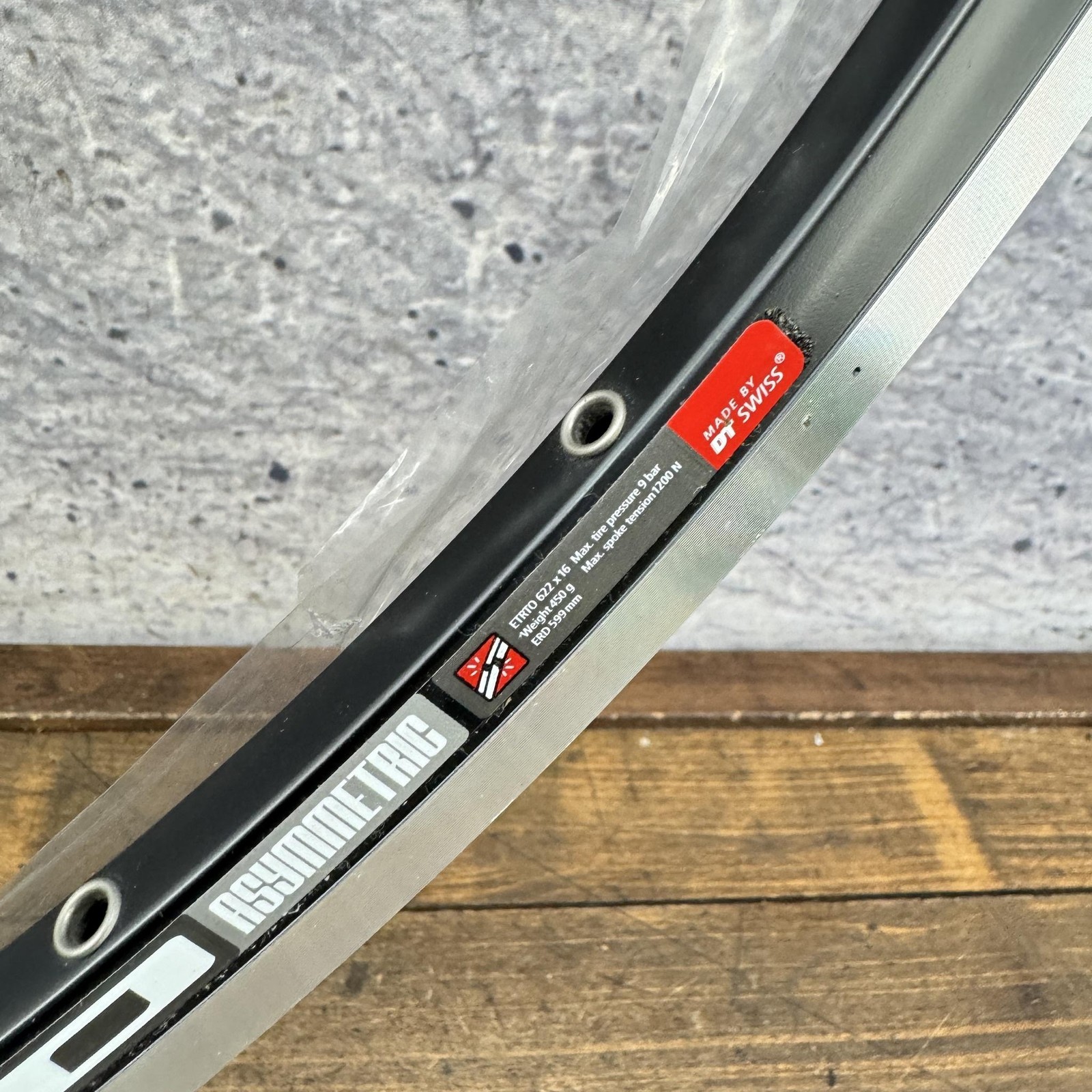DT Swiss RR-440 700c Rim 28H 28 Hole RR440 Clincher Road Asymmetric Presta Hoop