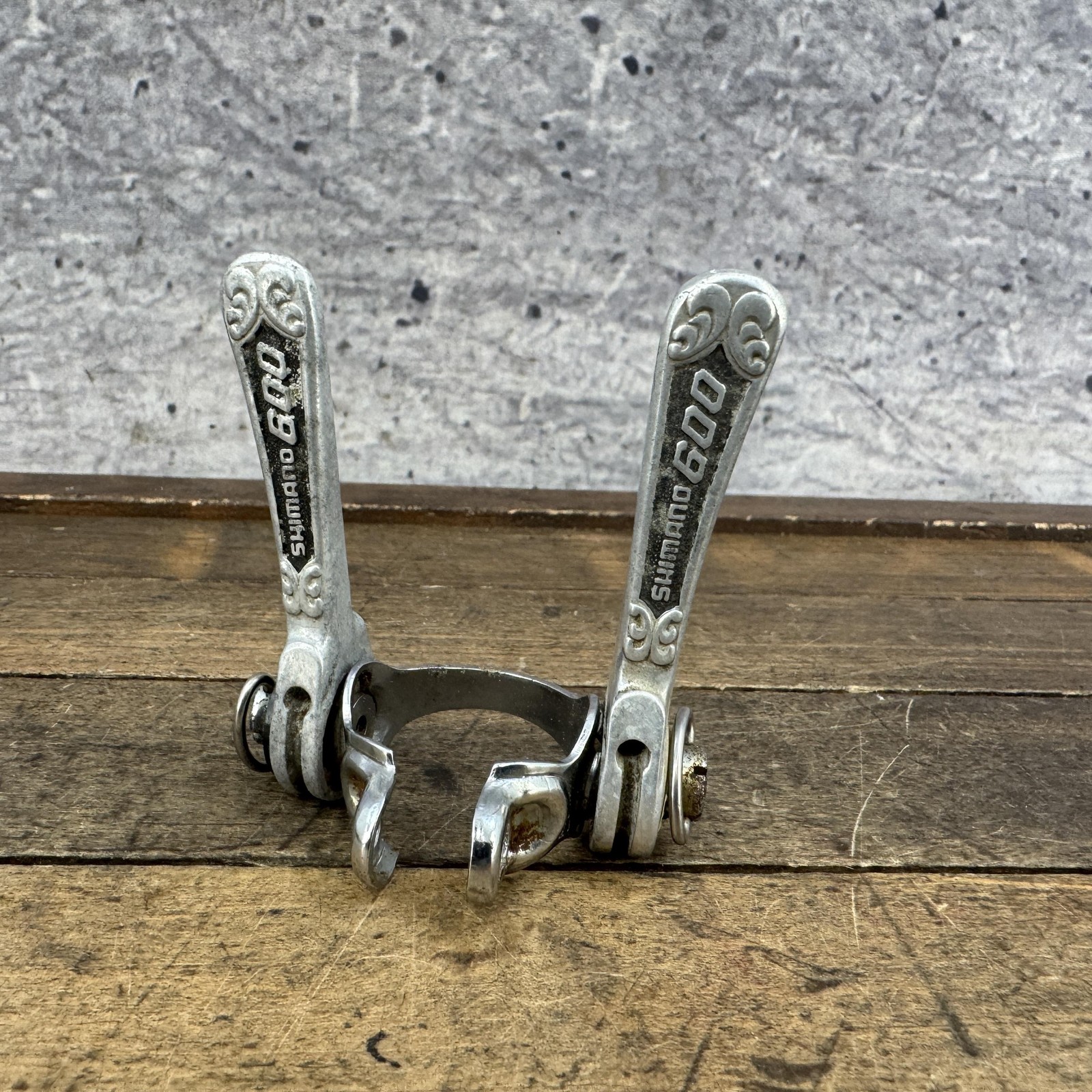 Vintage Shimano 600 Arabesque Downtube Friction Shifter Clamp On Road Japan