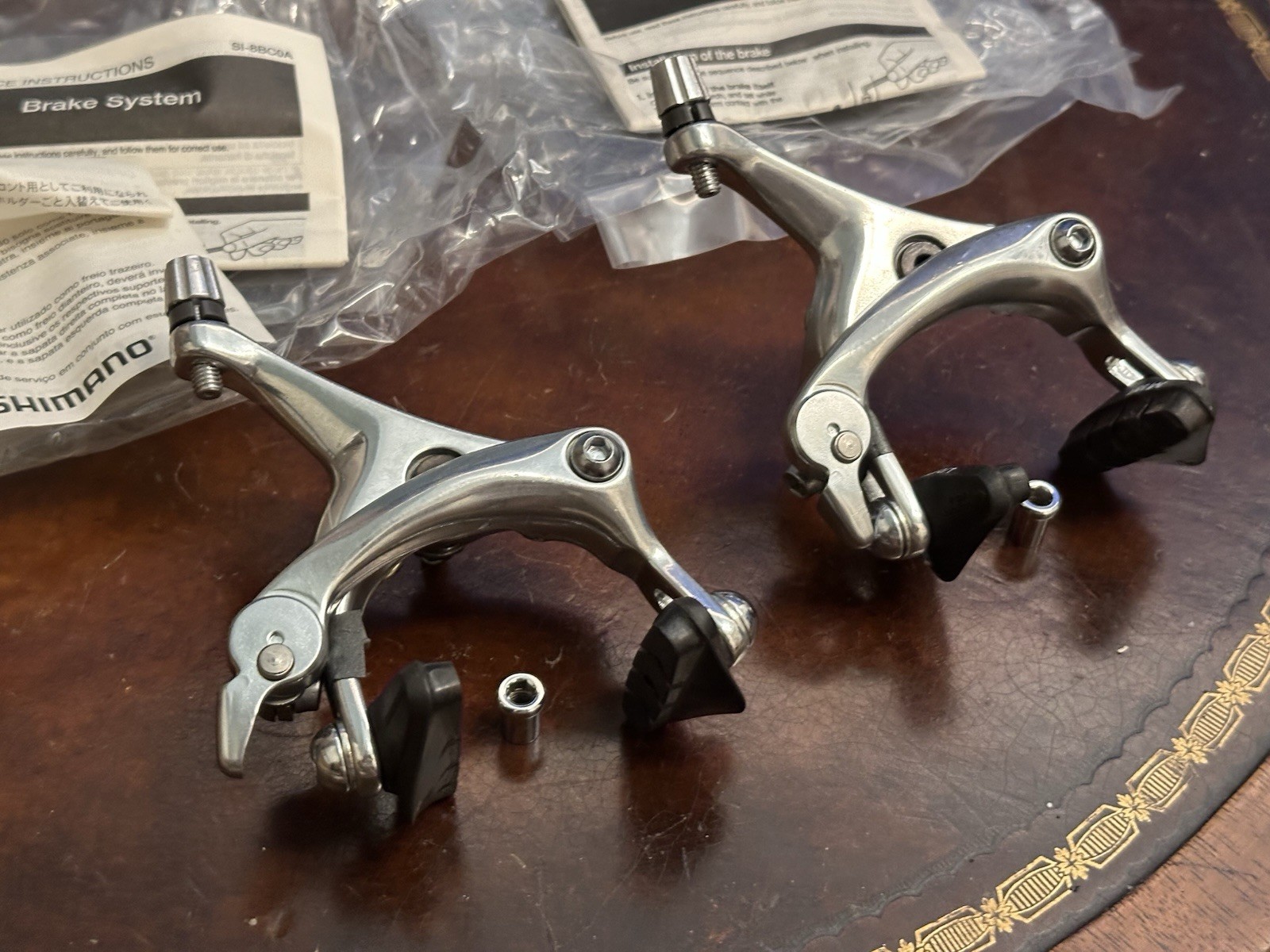 Shimano SLR Dual Pivot Caliper Brakes RSX BR-A410 39-49 Silver Front Rear NOS