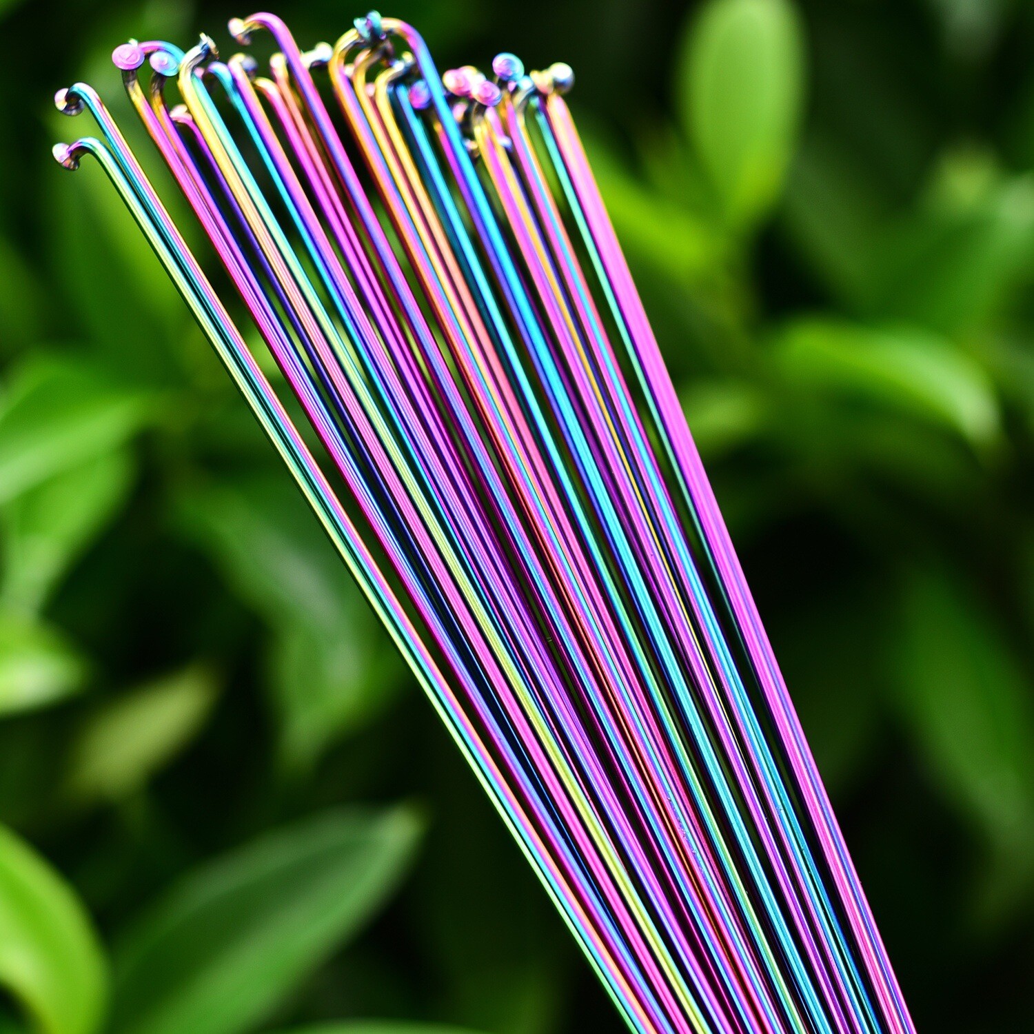 Ultralight 6g J-Bend Colorful Stainless Bicycle Bike Spokes with Brass nipples