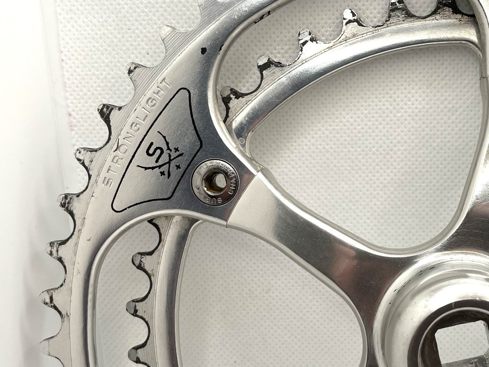 Vintage Stronglight 107 Crankset 180 mm 9/16 Pedal 52/42