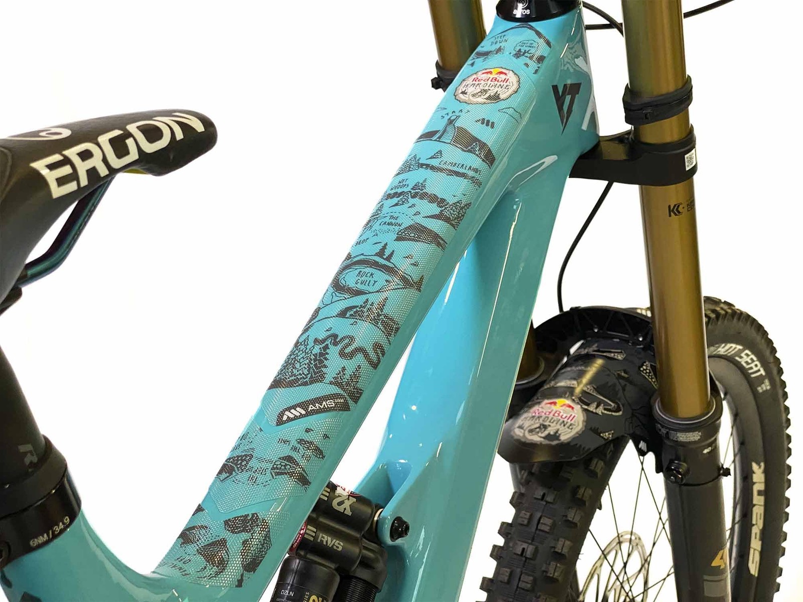 All Mountain Style Bike Frame Protector Extra 10-Piece Set Universal Fit