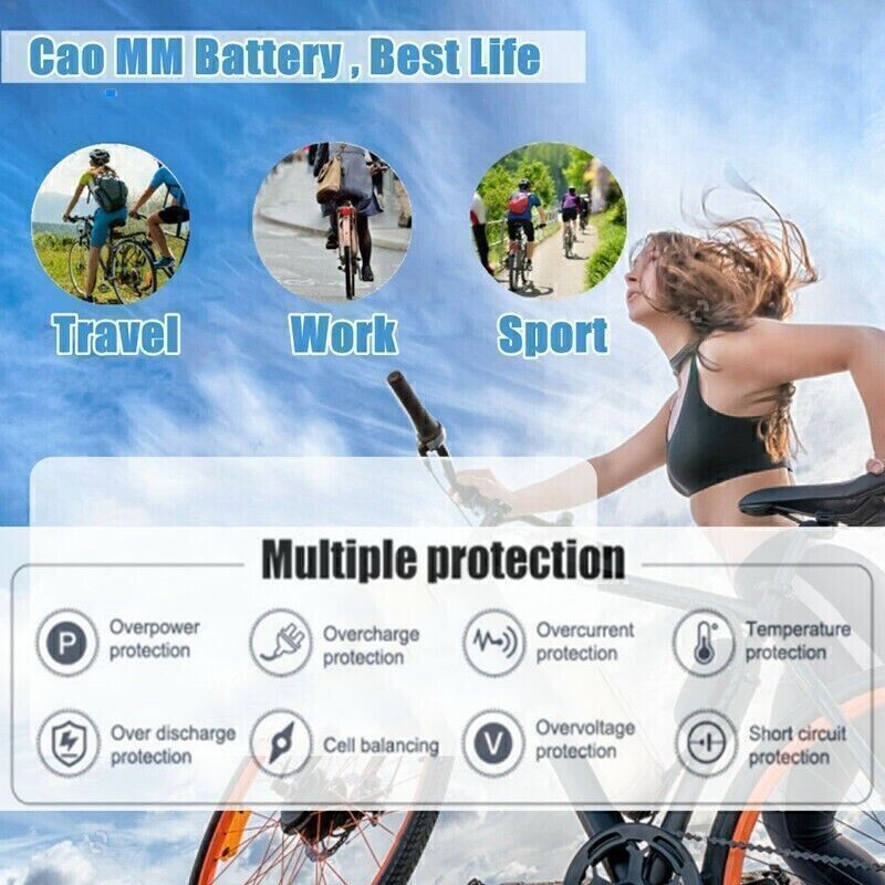 48V Ebike Lithium Battery For 48V 1500W 1000W 750W 500W Electric Bike Bicycle