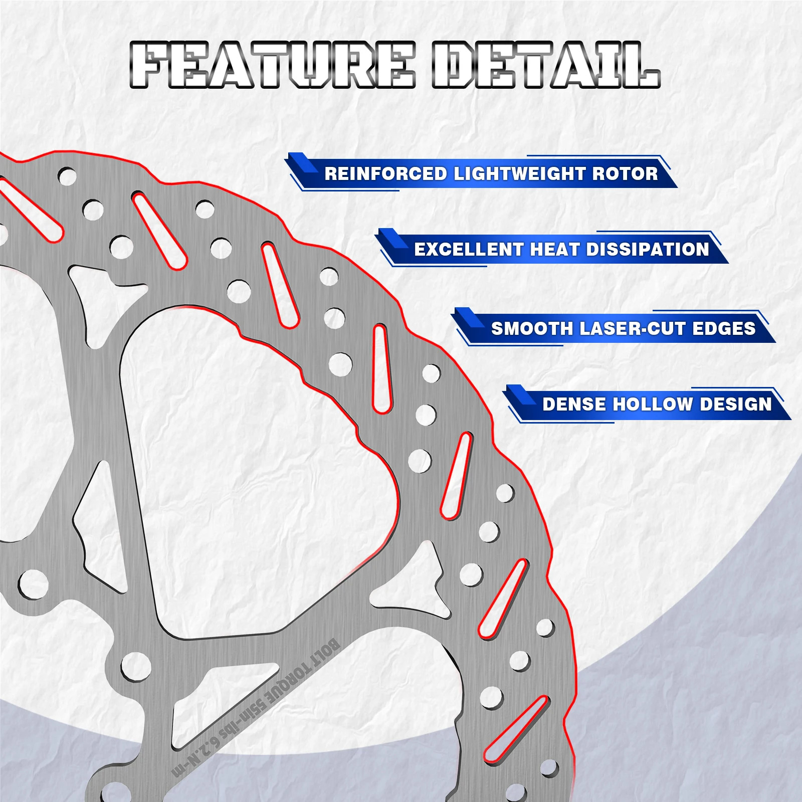 Bicycle Rotors 140Mm 160Mm 180Mm 203Mm Rotors Ultralight Stainless Steel Road Mo