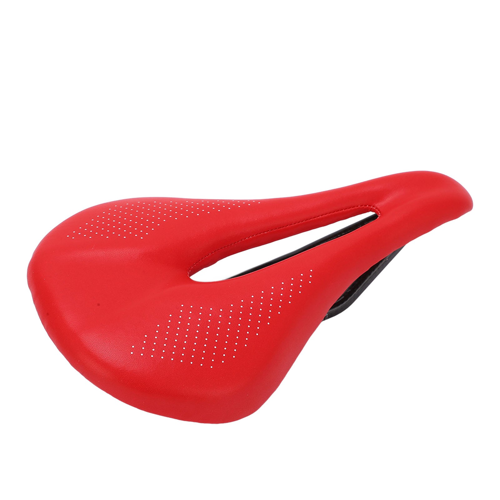 White Saddle Replacement Comfortable Hollow 3K Carbon Fiber + Leather