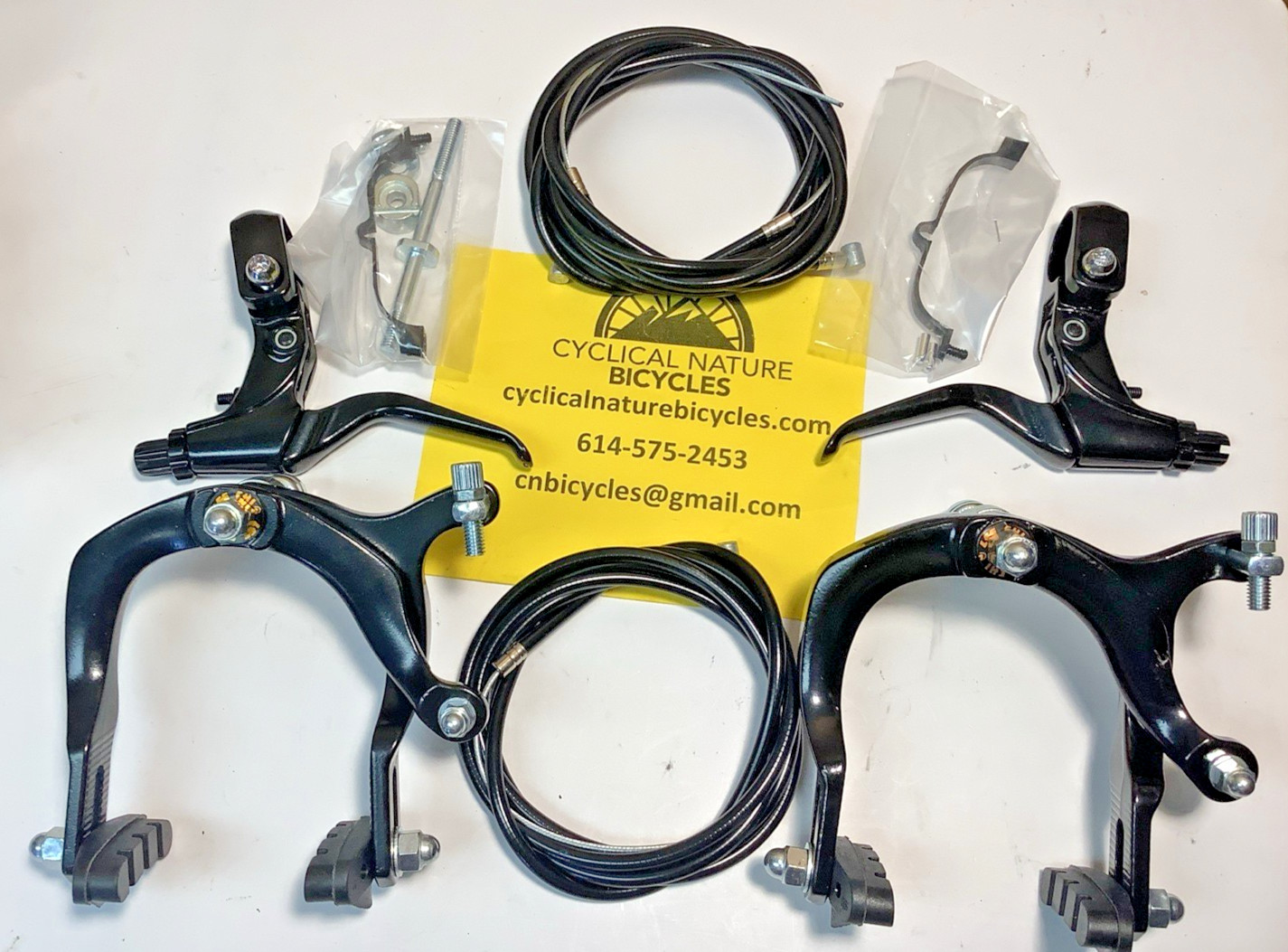 Sunlite MX Side Pull Bike brake Set, 13800 Black 69-96mm Reach, new in original