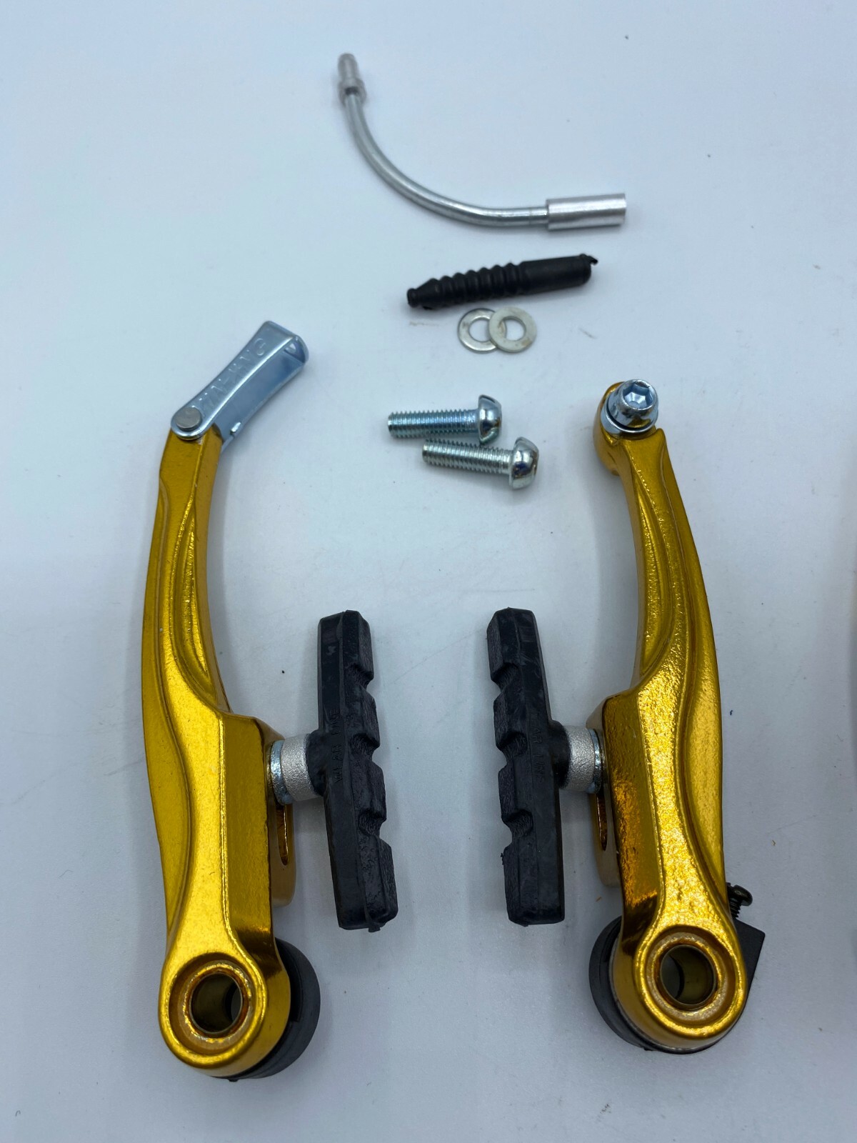 Aluminum V Brake Full Set For Mountain Bike Road Bike Front & Rear MTB BMX GOLD