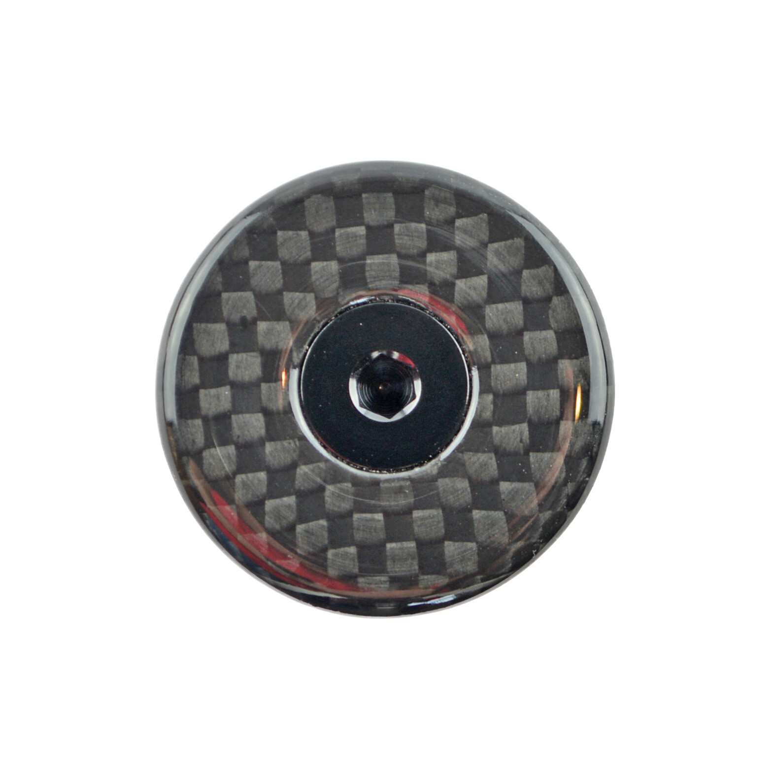 OMNI Racer WORLDS LIGHTEST Headset Carbon Top Cap & Expander 28.6mm 1-1/8″ GLOSS