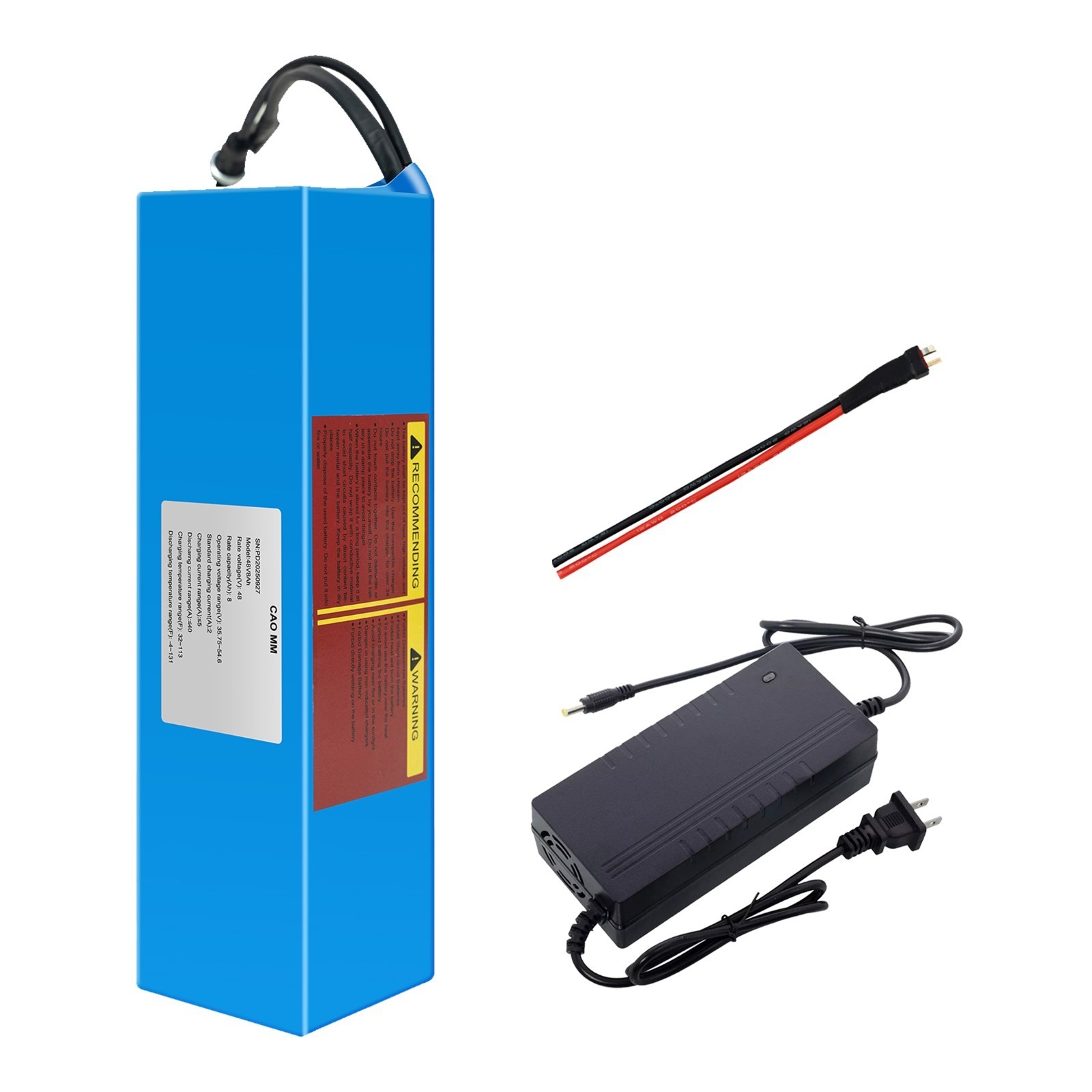 48V 8AH Ebike Lithium Battery for Electric Bicycle 100W-750W Motors W/ 30A BMS