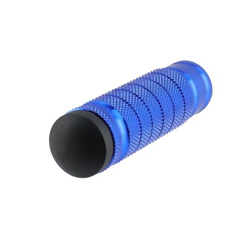 1 Pair Motorcycle Universal 8mm Foot Pegs,Aluminum Motorbike Rear Blue
