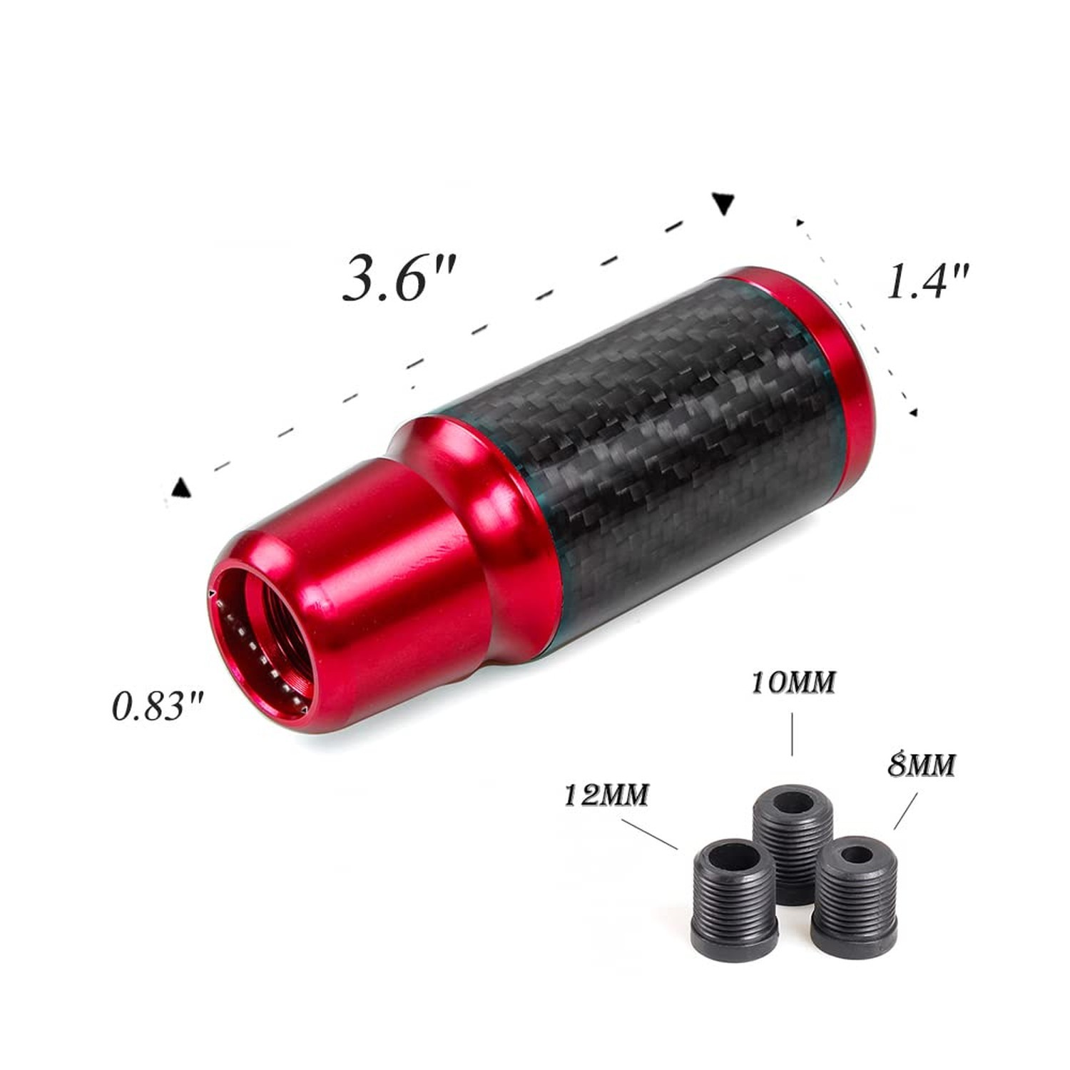 Carbon Fiber Shift Knob 6 Speeds Pattern Modified Carbon Fiber Aluminum Manua…