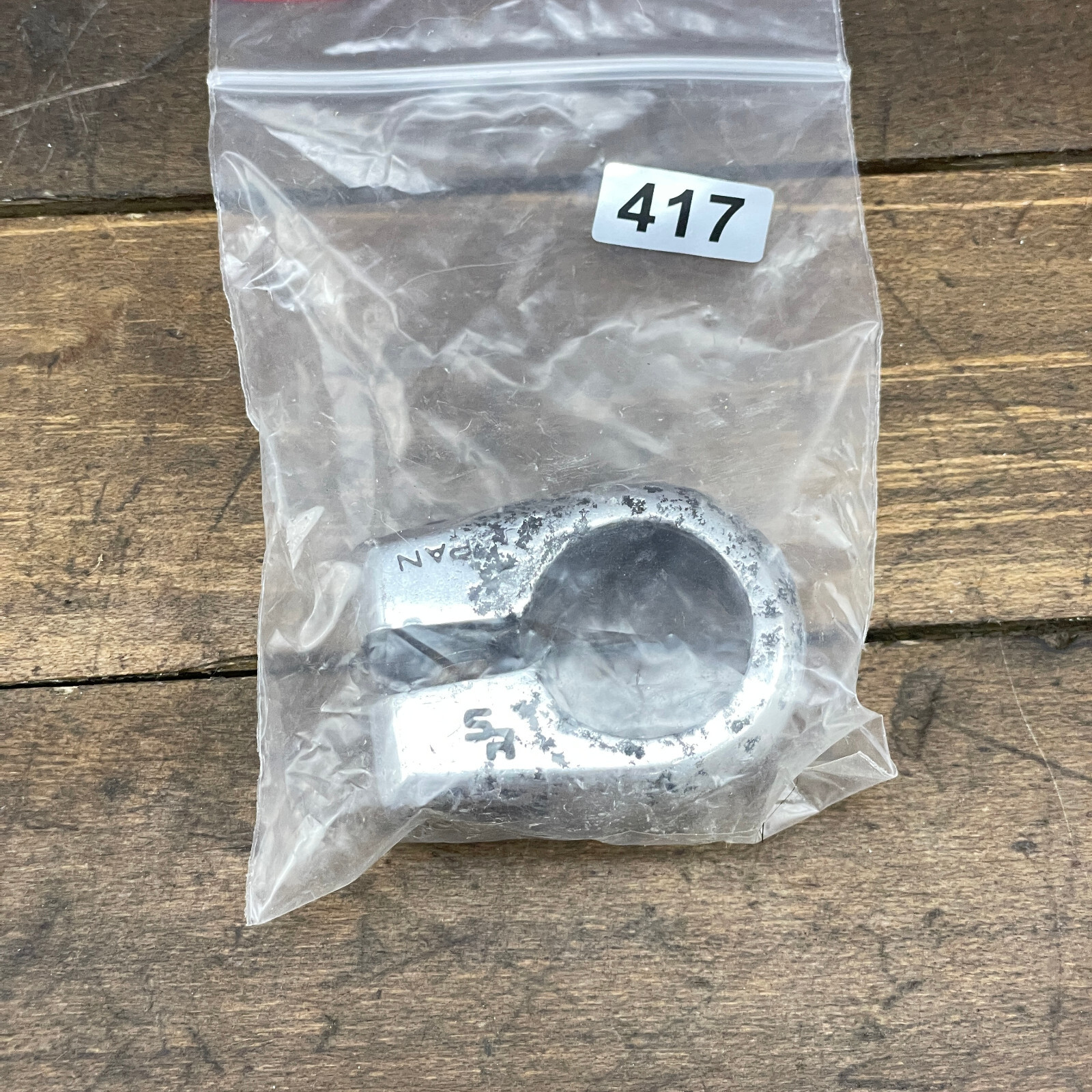 SR Old School BMX Seatpost Clamp 25.4 mm Japan Stamp OG 80s Silver Chrome A3