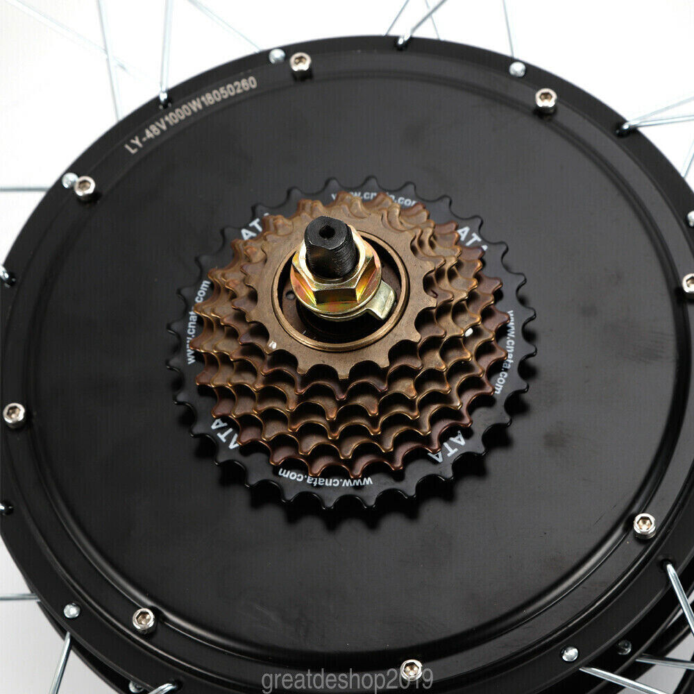 48V 28″ 1000W Electric Bike Conversion Kit Motor E-Bike for rear / front wheel