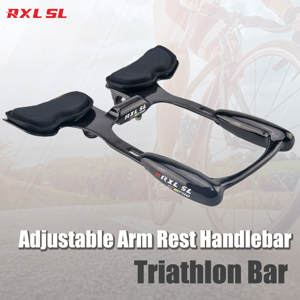 Triathlon Bar Adjustable Arm Rest Handlebar 31.8 Road Bike Carbon Aero TT Bars