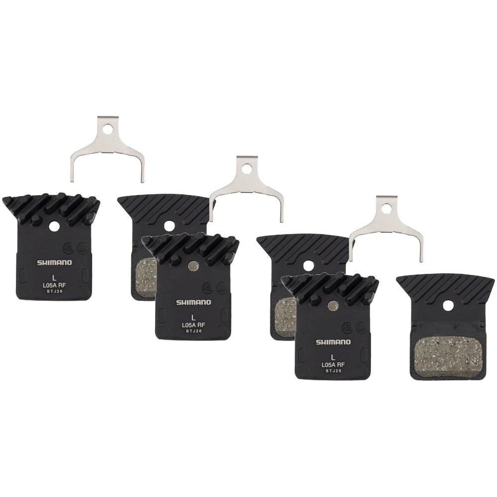 Shimano L05A-RF Resin Compound Disc Brake Pads with Alloy Finned Back (Set of