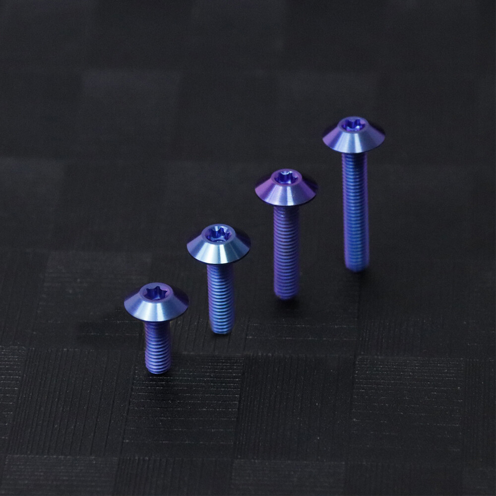 TC4 Titanium Screws Trox Umbrella Head Ti Bolts M5x15 20 25 30mm – 5 Color