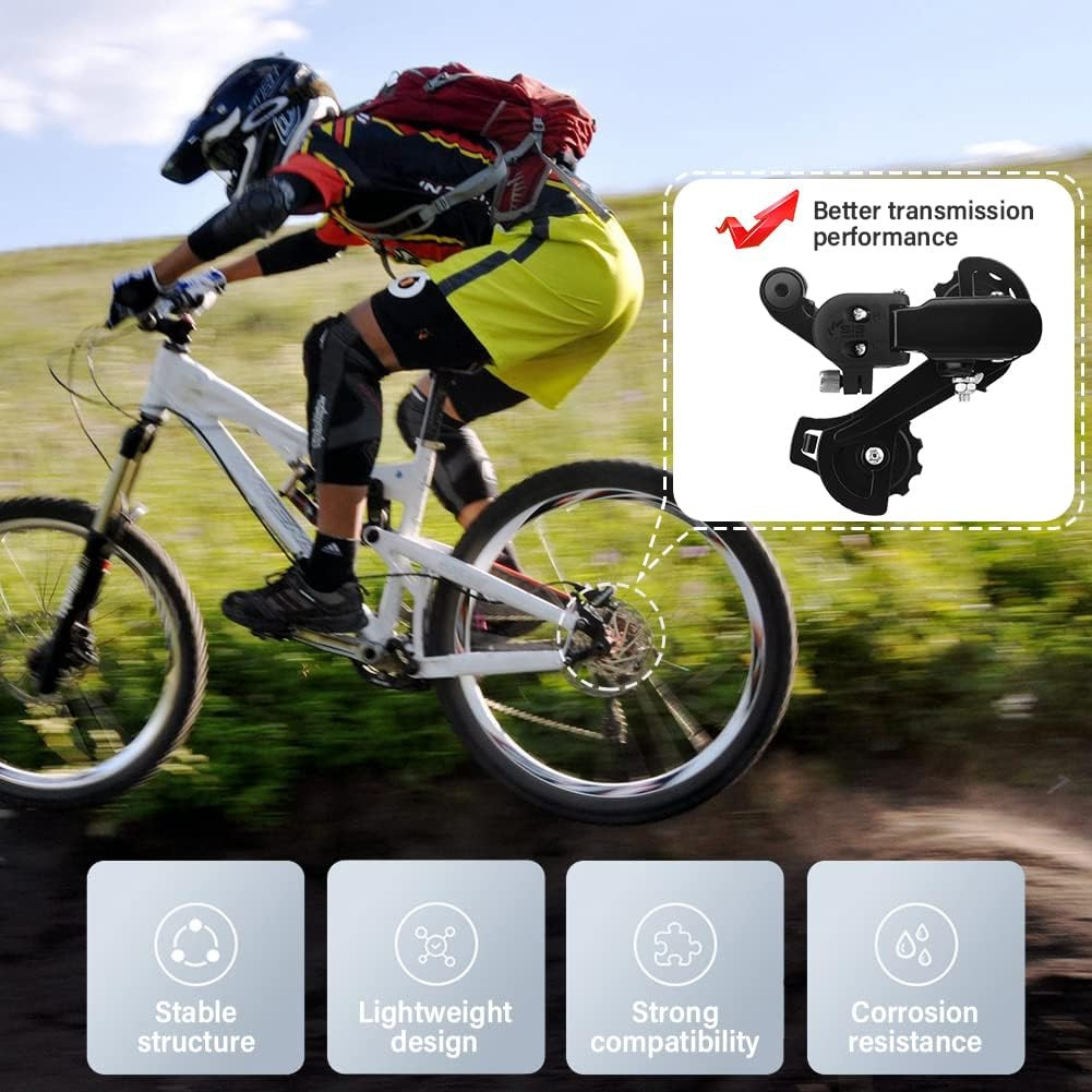 Bicycle Rear Derailleur, 6/7/Speed Direct Hanger Mount for Mountain Bike